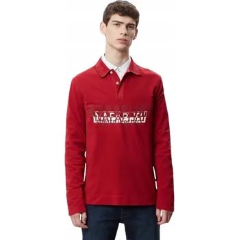 Pánská móda Pánské tričko se stojáčkem u krku Napapijri, velikost L