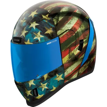 Helma na motorku Integrální helma na motorku ICON AIRFORM OLD GLORY Velikost: M (57-58 cm)