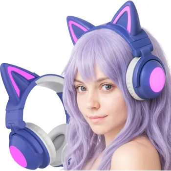 Sluchátka Bezdrátová sluchátka přes uši Greifen Bezdrátová sluchátka Kočičí Uši