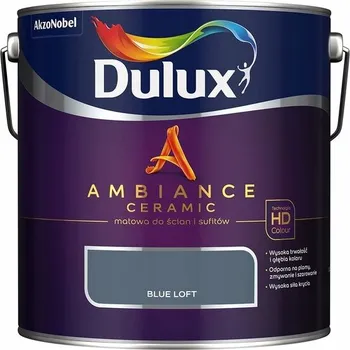 barva na zeď DULUX AMBIANCE BARVA KERAMICKÁ 2,5L Blue Loft