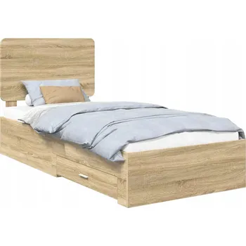 Postel Rámeček postele Dub Sonoma 90 x 190 cm Materiál: dřevotříska
