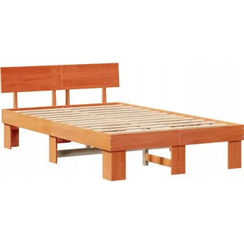 Postel Rámeček postele Voskový Bronz 120 x 190 cm Masivní borovicové dřevo