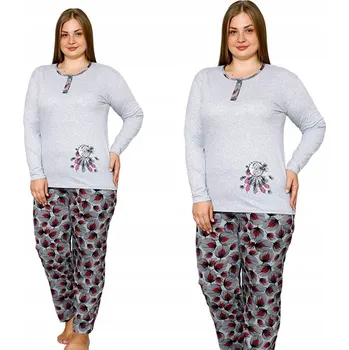 Dámské oblečení La Penna dámské pyžamo bavlna vícebarevné, velikost XXL