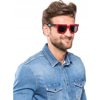 Dárek dárek Pixelové brýle 8-bit - červené