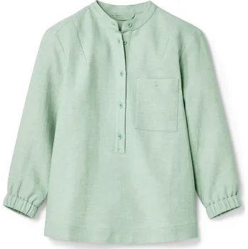 Dámská halenka 642075 - Halenka Nah/Studio - směs bavlny a lnu - vel. 34 - barva: zelená