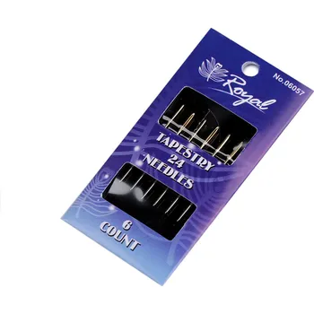 Jehly ruční, zlatá ucha - Tapestry, Darners, malé, 4 (24) Tapestry nikl