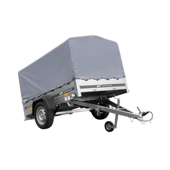 Auto-moto Jednonápravový přívěs na pružinách 200x125 UNITRAILER GARDEN 201/R KIPP s rámem H-800 a šedou plachtou