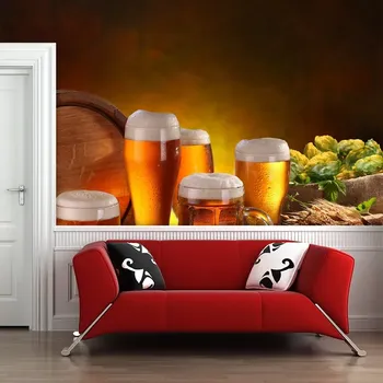 Tapeta Sablio Tapeta Sklenice s pivem - 125x75 cm