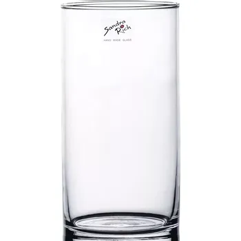 Váza Sandra Rich Cyli Váza skleněná, výška: 200 mm, průměr: 100 mm