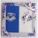 Dárkové balení 2 ks bavlněných utěrek Cibulák modrý 50 x 70 cm - Utěrky