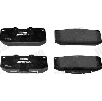 Brzdová destička Sada brzdových destiček, kotoučová brzda JURID 572252J