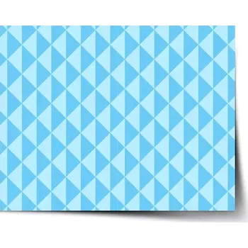 Plakát Sablio Plakát Modré obrácené pyramidy - 120x80 cm