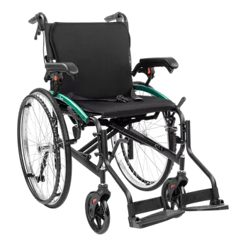 Invalidní vozík Lehký hliníkový skládací invalidní vozík Activ-Tim - průměr kol 22&quot; - Šířka - 48 cm