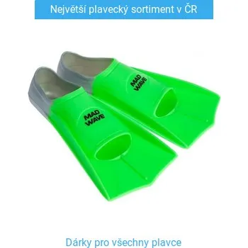 Ploutve Mad Wave Short Training Fins Green 35/36