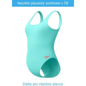 Dámské plavky Speedo Textd Belted Deep U-Back 1 piece Blue XL - UK38