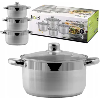 Sada nádobí Sada hrnců Koko Feme nerezová ocel 8 dílů