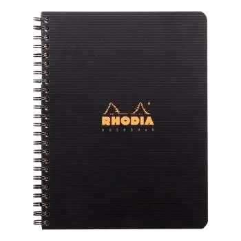 Blok Kroužkový blok Rhodia Active, A5+,linkovaný - černý