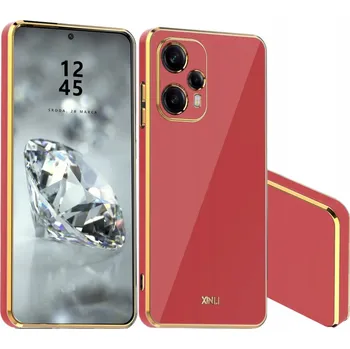 Pouzdro na mobilní telefon Zadní Kryt BBE CASE pro Xiaomi Poco F5 5G GLAMOUR COLOR CASE červený