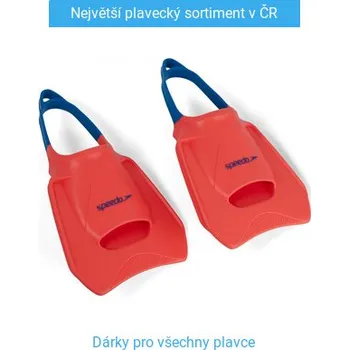 Ploutve Plavecké ploutve Speedo Biofuse Fitness Fin Fluro Tangerine/Pool Blue/Blue Flame XL