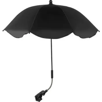 Deštník Nastavitelný deštník s UV ochranou a upevněním na kočárek - Černý