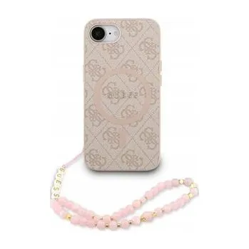 Pouzdro na mobilní telefon Guess PU Leather 4G Colored Ring MagSafe Zadní Kryt pro iPhone 16e Pink