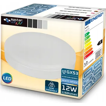 Žárovka LED žárovka Masterled 12W GX53 teplá bílá 2700K 1160 lm