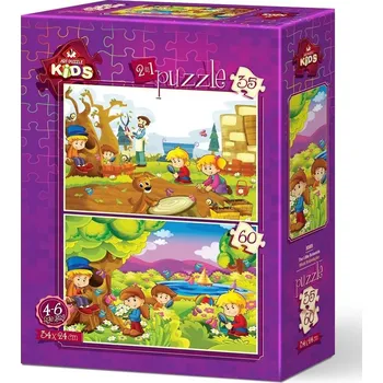Puzzle Puzzle Art Puzzle 35 dílků Art puzzle Puzzle Malí botanici 35+60 dílků
