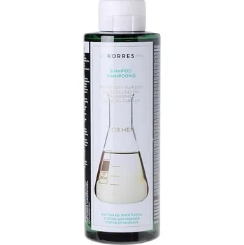 Šampon Korres Barva-vlasu-a-pece-o-vlasy Specialni-samponyCystin a minerályŠampon proti vypadávání vlasů 250 ml (1 056,00 Kč / 1 l)