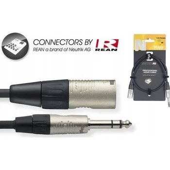Audio kabel Kabel XLR - jack 6,3 mm Stagg NAC1PSXMR 1 m