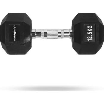 GymBeam Hexagonální jednoručka 12.5 kg bílá