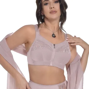 Podprsenka VIKI Měkká podprsenka se zapínáním vpředu soft Zuza 586, křemenná růžová, velikost 95F