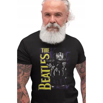 Pánské tričko THE BEATLES JOHN LENNON TRIČKO TRIČKO černé pánské rock dárek L