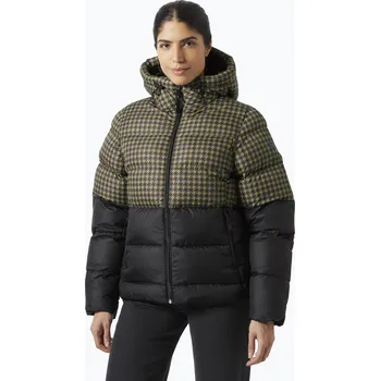 Dámská péřová bunda Helly Hansen Active Puffy sepia houndstooth aop