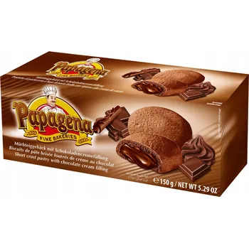 Papagena Kakaové sušenky s čokoládovým krémem 150 g Rakousko