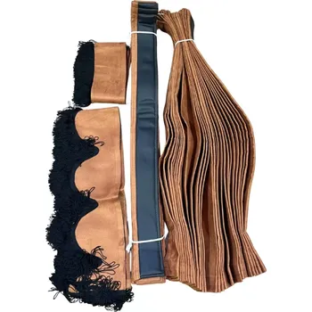 Ochranný autopotah Skládané záclonky 3v1 - univerzální - černá/hnědá