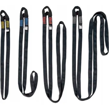 Horolezectví Smyčka Rock Empire Open sling double PAD 80 cm černá