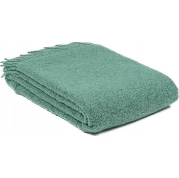 Prostěradlo Deka Poszyte vlnou 140 cm x 200 cm zelená