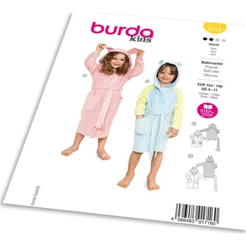 Volný čas Střih Burda 9219 - Dětský župan