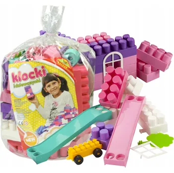 ostatní stavebnice MAXI Sada 80 stavebních Stavebnice pro holčičku