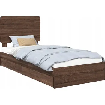 Postel Rámeček postele Hnědý dub 90 x 200 cm Materiál: dřevotříska