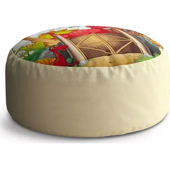 Taburet Sablio Taburet Circle Dinosauři 4: 38x48 cm