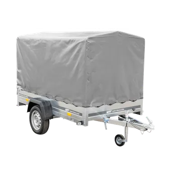 Auto-moto Přívěs za auto na pružinách 230x125 UNITRAILER GARDEN 230/R KIPP s rámem H-1100 a šedým krytem