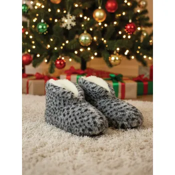 Pánské pantofle Úžasné papuče z ovčí vlny:)) teploučké:)) tečkované model 94, VELIKOST 44