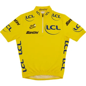cyklistický dres SANTINI Dětský dres TDF Leader 9Y