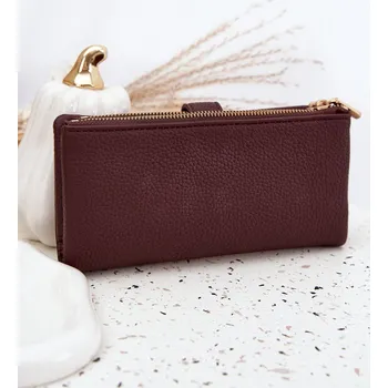 Dámská peněženka z eko kůže Velká bordó Gilessa univerzální