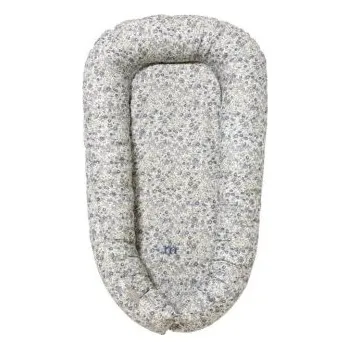 Hnízdečko pro miminko Mimiconcept Dětské hnízdo - Blue Blossom Garden