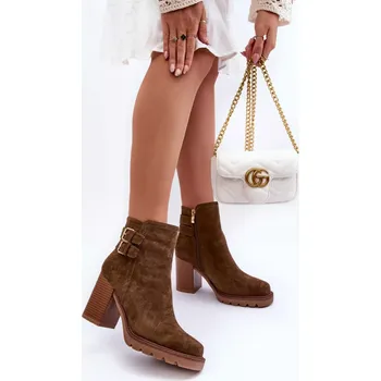 Dámská zimní obuv Boty na podpatku model 185330 Step in style 39