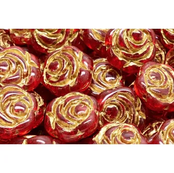 Korálek Korálky Růže č.6013 (18x18mm)