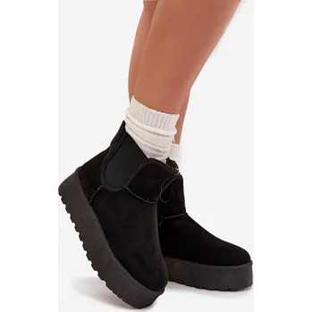 Dívčí sněhule Dámské sněhule s elastickou vsadkou Kiora – černé Velikost: 39