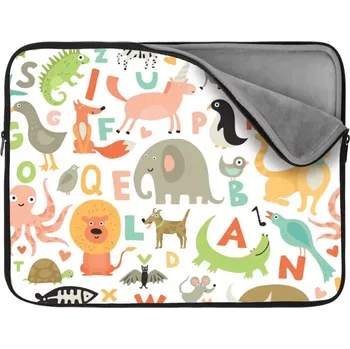 pouzdro na notebook Sablio Obal na notebook Zoo abeceda - 13"